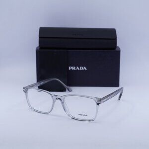 Prada PR14WV U431O1 Square Eyeglasses - Crystal Grey 54mm